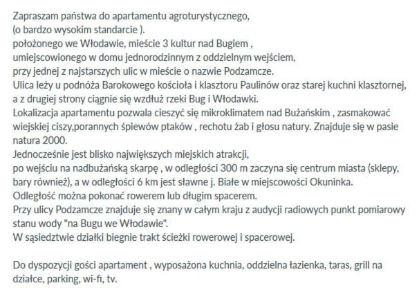 Apartment Monika Podzamcze 10 *